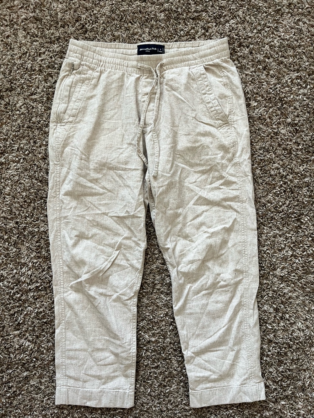 Abercrombie & Fitch Light Beige Chino Pants